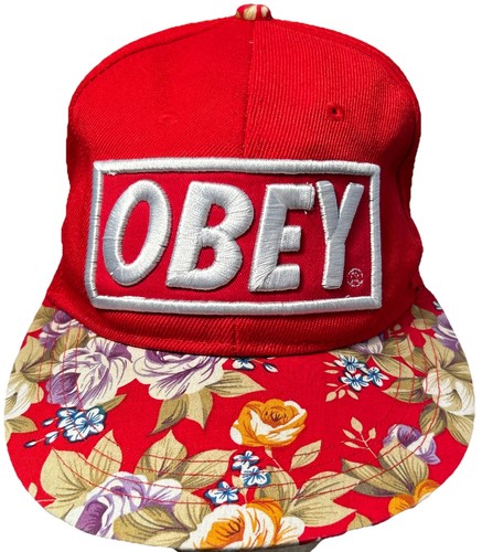 Cappello obey rosso - obey, con