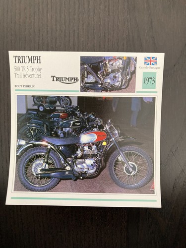 Carte fiche moto collection - fiche,
