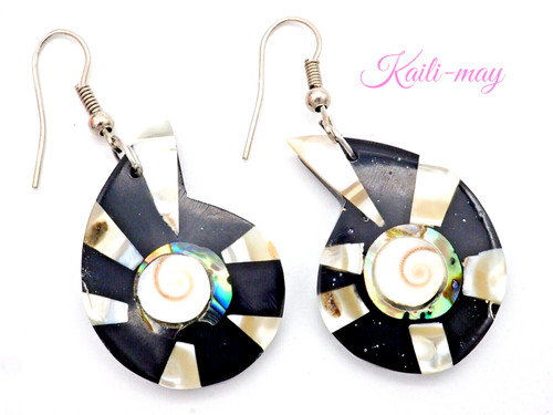 Orecchini abalone shell - orecchini,