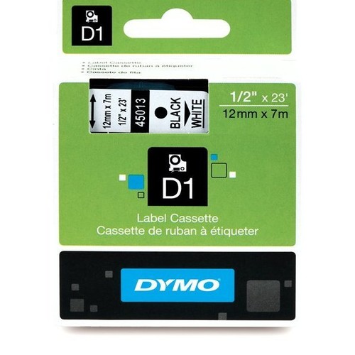 Nastro dymo 45013 nero - 45013, nero/bianco