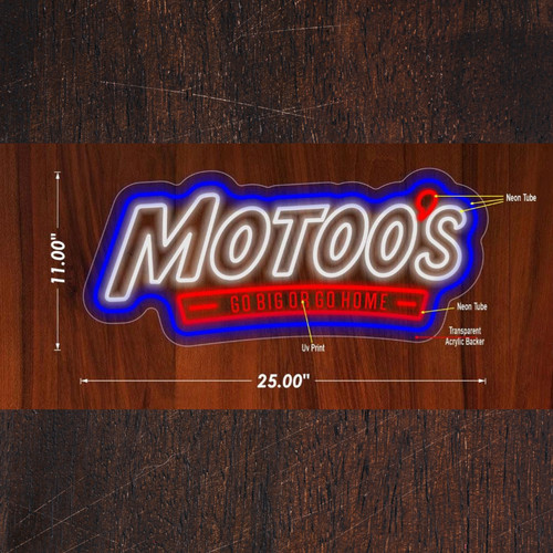 Insegna motoo led neon - motoo's,