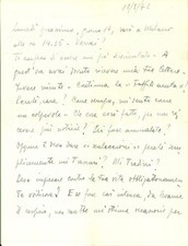 1942 BERGAMO Scenderò dal treno e non ti troverò *Lettera Giulio PANZERI