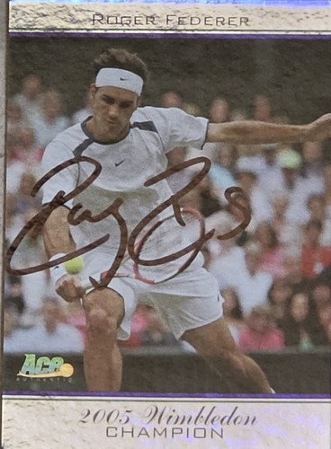 Carta firmata roger federer - carta,