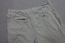 Pantaloncini Vintage Element Uomo 34 Blu Beige Plaid Chino Skateboard Surf
