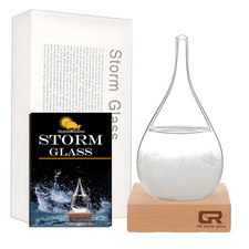Storm Glass - Bottiglia in Vetro per Previsioni Meteorologiche, Barometro Con Pa
