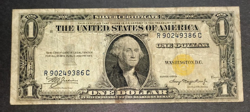 Dollaro bollino giallo 1935a - giallo,