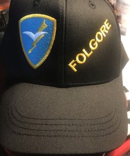 FOLGORE, black cotton hat
