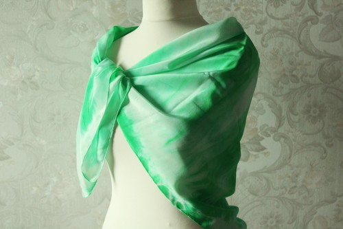 Foulard seta verde sinfonia - foulard,