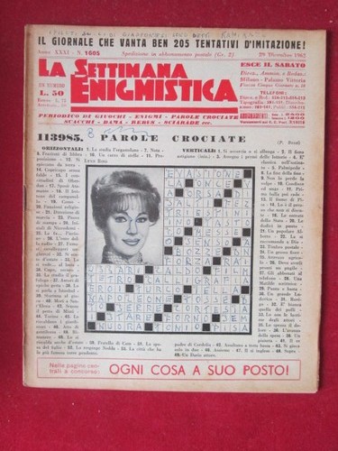 Settimana enigmistica 1605 - settimana,