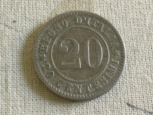 Moneta regno italia 20 - italia,