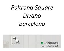Poltrona Divano Lounge Chair in pelle nero bianco marrone Barcelona Barcellona