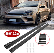86,6"/2,2 m minigonne laterali nere lucide per VW Scirocco 3 R + R-Line