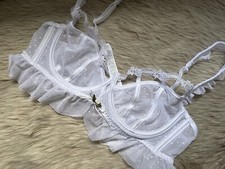 Reggiseno In Tulle Bianco