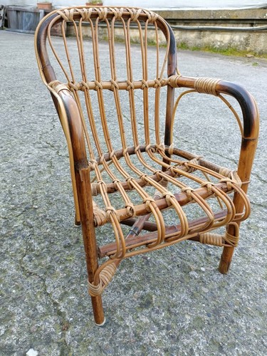 Sedia vimini vintage - sedia,
