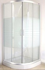 BOX DOCCIA NUOVO IN VETRO SERIGRAFATO DA 5MM  90X90X185