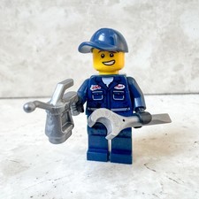 LEGO Town City Meccanico Gommista Officina Idraulico Chiave Inglese Minifigure