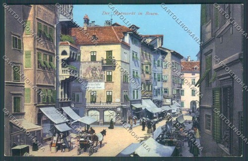 Bolzano città mercato - mercato, calesse