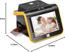KODAK Slide N SCAN Film E Slide Scanner Con Schermo LCD Da 5", Nero