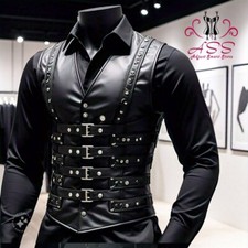 Gilet corsetto uomo vera pelle