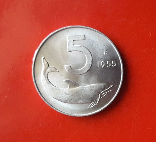 Lire 1955 errore due - 5,