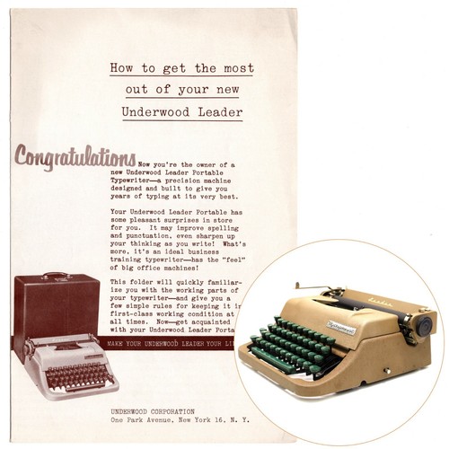 Macchina scrivere underwood - da,