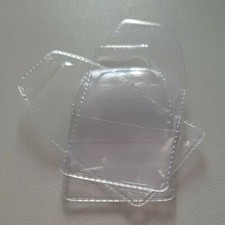 N.50 BUSTINE PLASTICA TRASPARENTE LUSSO PORTA MONETE Max 32 mm di Ø TASCHE TASCA