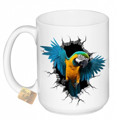 Tazza latte mug pappagallo - tazza,