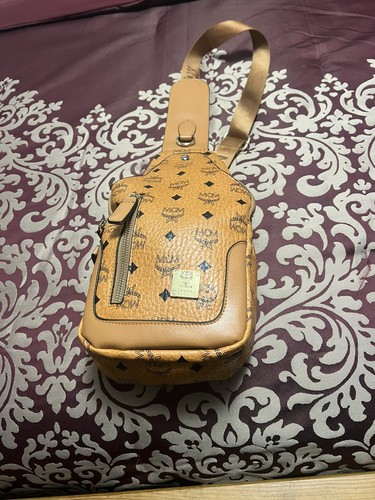 Borsa tracolla mcm tan - borsa,