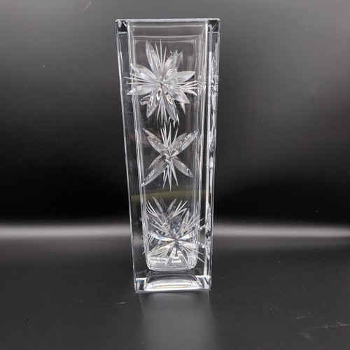 Vaso quadrato cristallo taglio