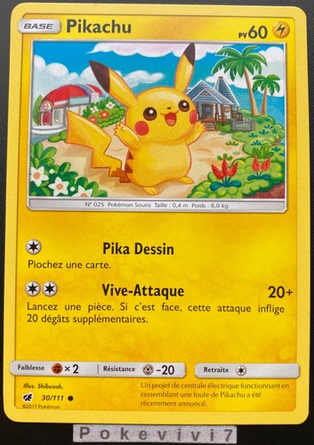 Carte pokemon pikachu 111 - pokemon,