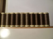 10 SPOLETTE FILO GUTERMANN 100% Poliestere 100 mt TONALITA' CASTORO SABBIA VEDI