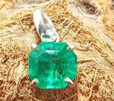 Ciondolo Gemma Taglio Asscher