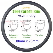 Cerchio carbonio 700c ghiaia