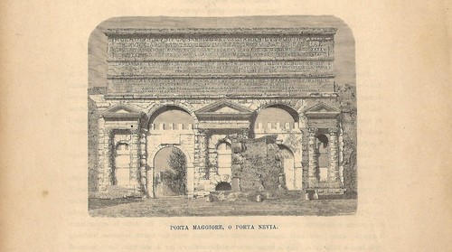 Stampa antica roma porta - roma,