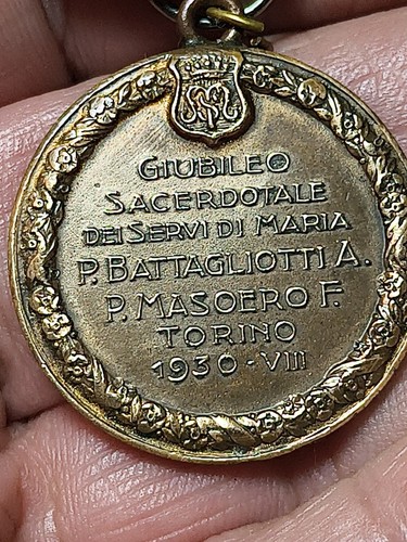 Medaglia giubileo sacerdotale - medaglia,