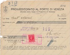 1942 VENEZIA Provveditorato al