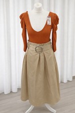 Abito Donna Beige con Cintura