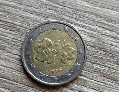 Moneta rara euro errore - rara, da
