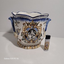 Cache Pot Vase GIEN Faience