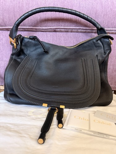 Chloé marcie hobo bag - bag, black