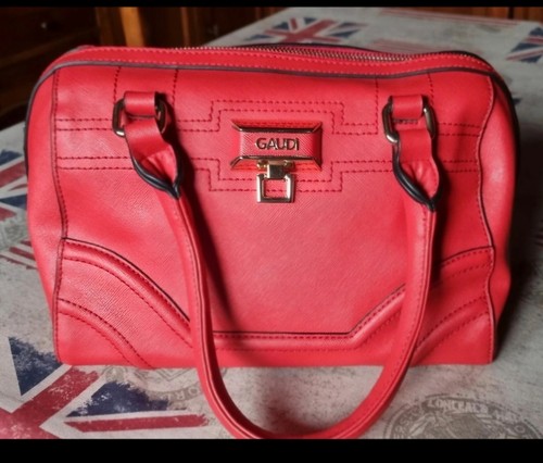 Borsa bauletto rossa gaudi - borsa,