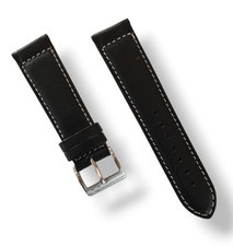 CINTURINO ORIGINALE PERSEO NERO PER OROLOGIO AVIATORE E BARACCA ANSA 22 mm