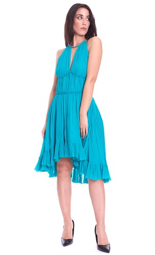 Abito midi twinset asimmetrico - twinset,