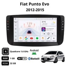 Autoradio stereo Android 10 Pollici per Fiat Punto Evo 2012 al 2015