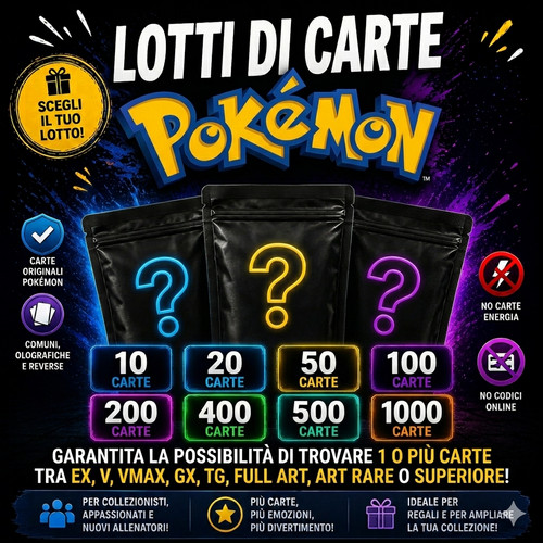 Carte pokemon lotti da - pokemon,