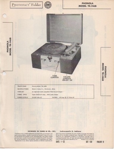 Phonola 146b 1952 - phonola,