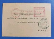 1938 AMR soc. meccanica "La Precisa"+ timbro Napoli zona franca - inedito !!!