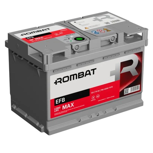 Batteria auto rombat efb 70ah - efb,