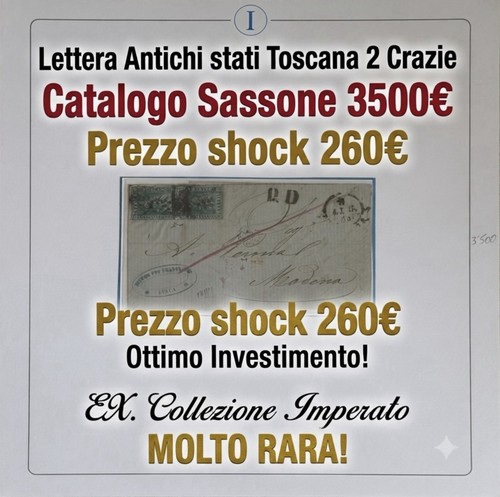 Lettera toscana crazie - toscana, ex