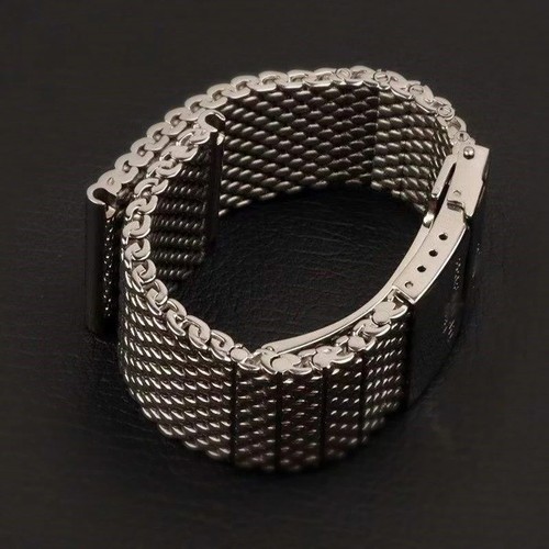Bracciale cinturino argento